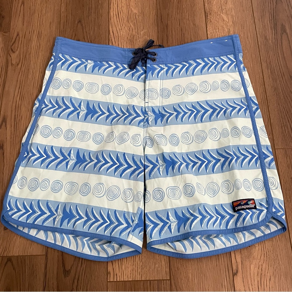 Patagonia Wavefarer Swim Board Shorts Blue